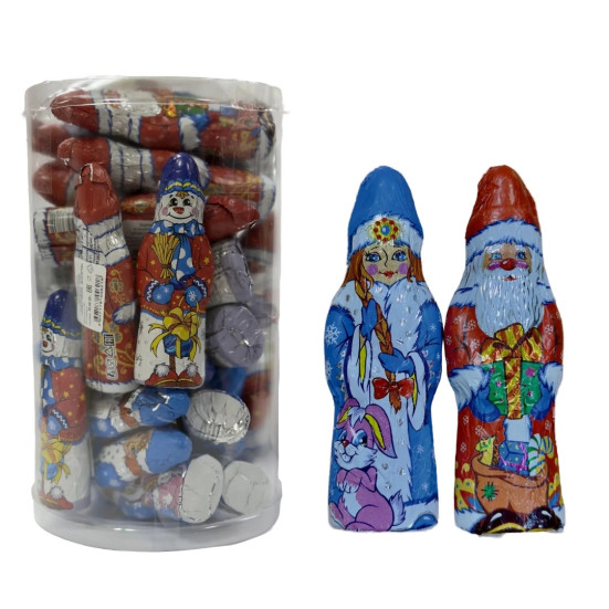 Изделие фигурное из кондитерской глазури "Новогоднее ассорти", 24гр.*25шт.6бл.