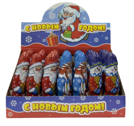  Изделие фигурное из кондитерской глазури ''НОВОГОДНИЙ МИКС'' 40ГР*28ШТ*6БЛ
