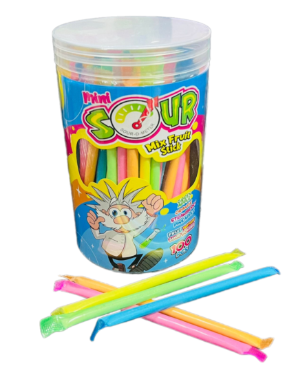 Пудра сахарная ''MINI SOUR MIX FRUT STICK'' 2гр*100шт*40бл