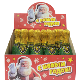 Изделие фигурное из кондитерской глазури ''ДЕД МОРОЗ", 90гр*9шт*6бл