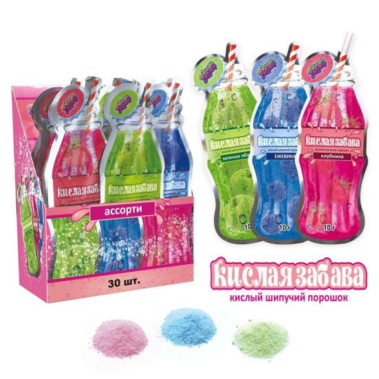 Кислая пудра ''Кислая Забава''10гр*30шт*20бл