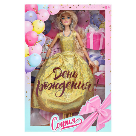 Кукла 29см София, руки и ноги сгиб., акс, кор КАРАПУЗ